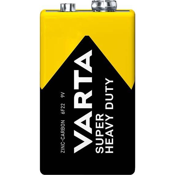 Varta Cons.Varta - Batterie Superlife E 2022 Fol.1 E-Block/6F22,Zink-K. − 12 Stück