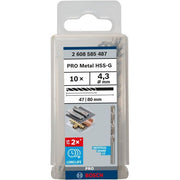 Bosch - Bohrer PRO Metal HSS-G 2608585487 Spiralbohrer 4,3 x