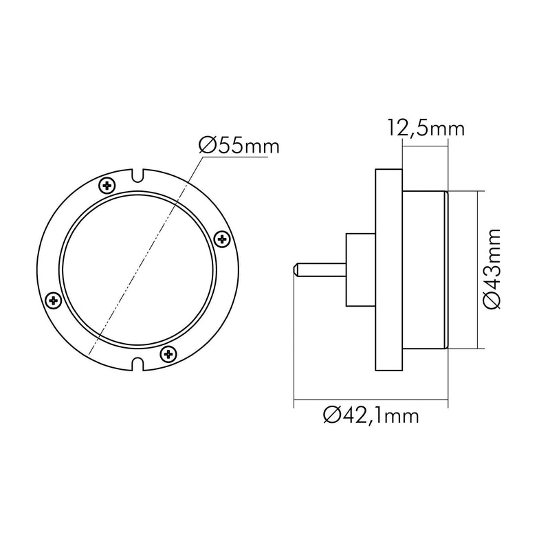 Nobile - Elektrisches Zubehör/Ersatzteile für Leuchten Präsenzmelder 1740012011 − 1 Stück