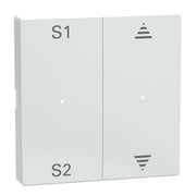 Merten - Abdeckung/Bedienelement für Installationsschalterprogramme Wippe aws/gl MEG5227-0325 2f,(Szene1/2,Auf/Ab)