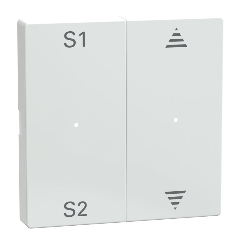 Merten - Abdeckung/Bedienelement für Installationsschalterprogramme Wippe aws/gl MEG5227-0325 2f,(Szene1/2,Auf/Ab)