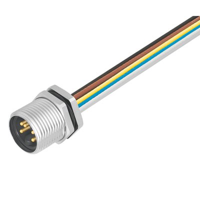 Weidmüller - Rundsteckverbinder, Einbau (mit Leitung) Steckverbinder SAIE-7/8S-3-0.2U-H Stift, 7/8"