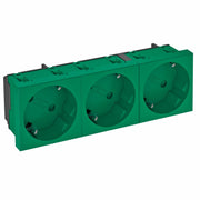 OBO Bettermann - Steckdose 33 Grad, 3-fach STD-D3S MZGN3 Schutzkontakt