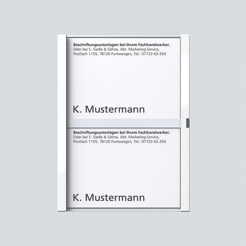 Siedle&Söhne - Zubehör/Ersatzteile für Türkommunikation Namensschild ws-hgl 200029952-00 f. TM612-2/BTM650-02