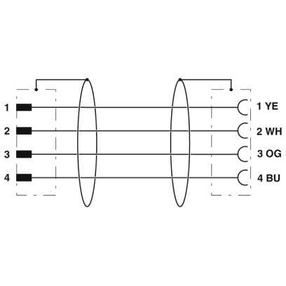 Phoenix Contact - Konfektioniertes Sensor-Aktor-Kabel Netzwerkkabel NBC-MSD/10,0#1407556