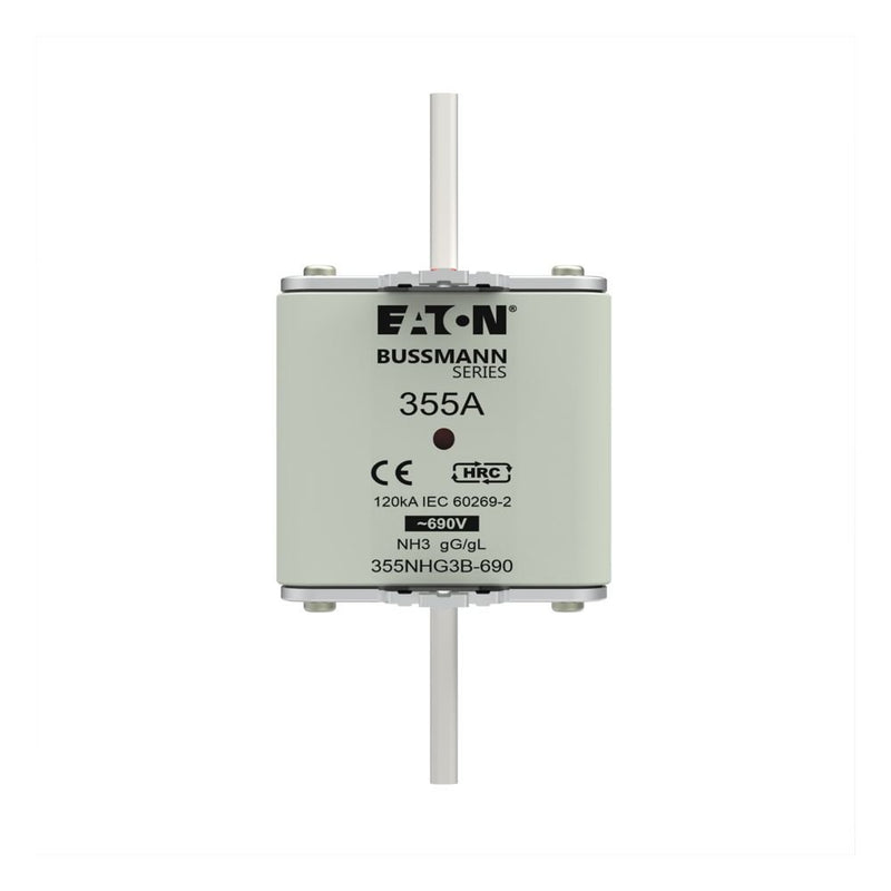 Eaton - Messersicherung Sicherungseinsatz Nieders. 355NHG3B-690 355A AC 690V 120kA − 3 Stück
