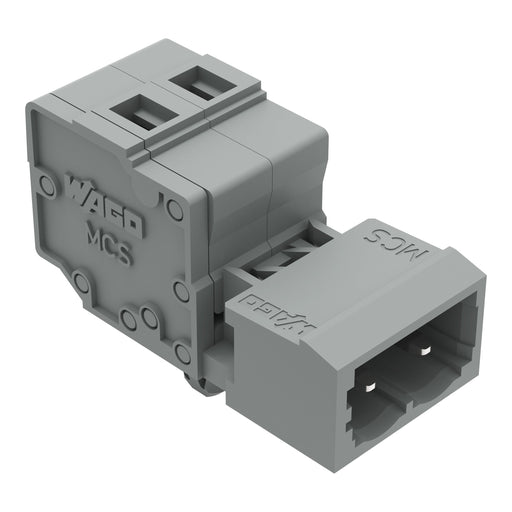 WAGO - Kabelsteckverbinder für Leiterplattensteckverbinder 1-Leiter-Stiftleiste 231-618/018-000/035- CAGECLAMP,2,5mm²,gr − 10 Stück