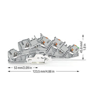 WAGO - Installations-Etagenklemme Installationsetagenklemme 2205-7545 4 mm² Hybrid − 50 Stück