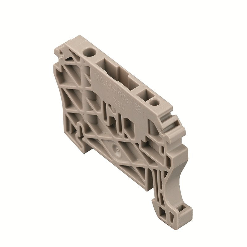 Weidmüller - Endklammer/-halter für Reihenklemme Endwinkel ZEW 35 V0 Wemid, dunkelbeige − 20 Stück