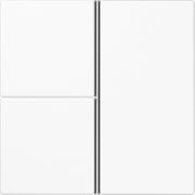 Jung - Abdeckung/Bedienelement für Installationsschalterprogramme Tastensatz 3-fach aws LS 403 TSA WW komplett − 1 Stück