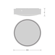 Ledvance - Decken-/Wandleuchte LED-Wand-u.Deckenleuchte BLKHRD250P9.5WCPSBK ML, MC, sw