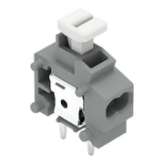 WAGO - Leiterplattenklemme 2LeiterLeiterplattenklemme 235-711/332-000 Drücker,0,75mm²,grau − 100 Stück