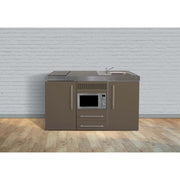 Stengel - Mini-Küche Miniküche Premiumline MPMMM150MWGKFliBre Mokka metallic