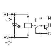 WAGO - Schaltrelais Stecksockel m.Relais 788-506 1W,24VAC/16A