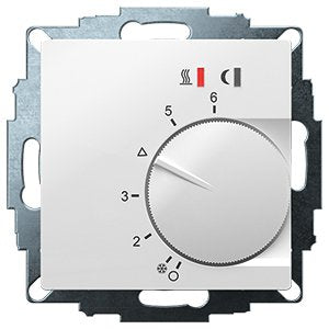 Eberle Controls - Raumthermostat/Uhrenthermostat UP-Raumregler 5-30C AC230V UTE2800-R-RAL9016G55 16A, 1 Schließer