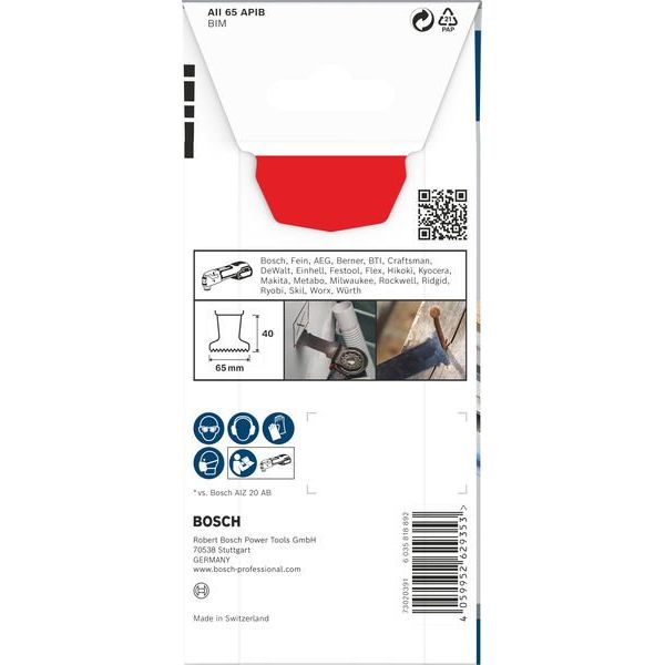 Bosch - Blatt für Oszillierer PRO AII 65 APIB Blatt für 2608669078 Multifunktionswerkze