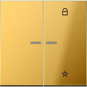 Jung - Bedienelement intelligent eNet Funk-Steuertaste FM GO 1701 2fach, gold