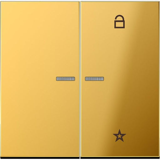 Jung - Bedienelement intelligent eNet Funk-Steuertaste FM GO 1701 2fach, gold