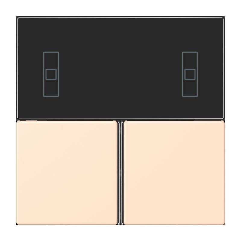 Jung - Abdeckung/Bedienelement für Installationsschalterprogramme Tastensatz 3fach LC 4093 TSA 238 terre sienne pale