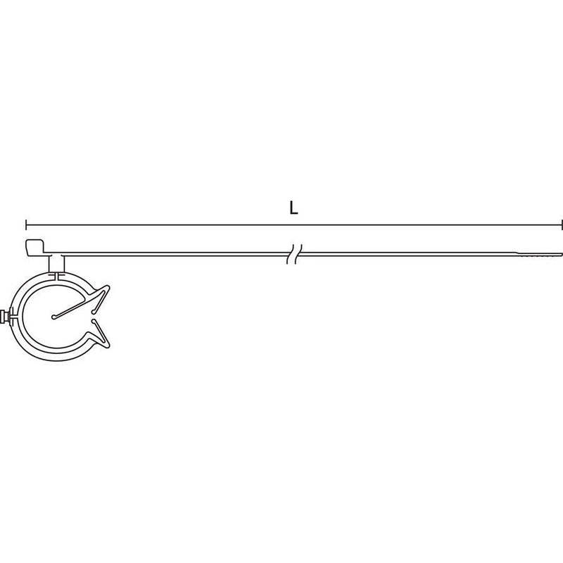 HellermannTyton - Kabelbinder Befestigungsbinder 156-00136(500) schwarz − 500 Stück