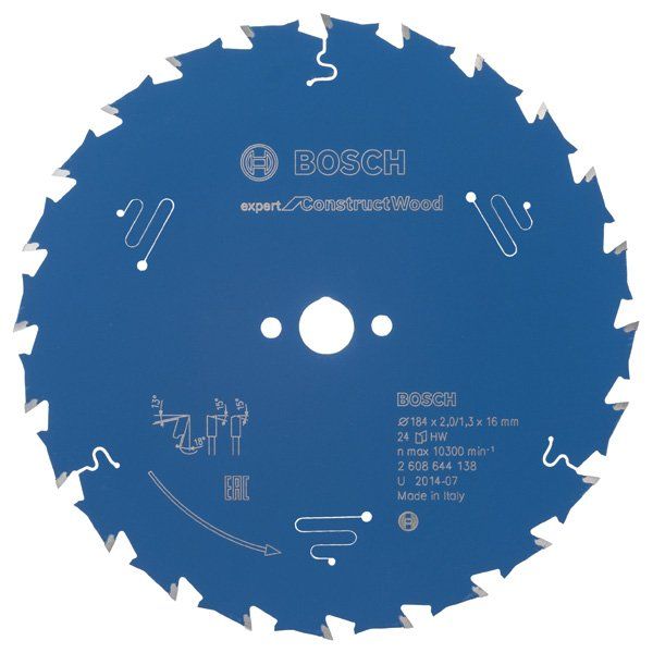 Bosch - Kreissägeblatt Expert for 2608644138 Construct Wood H 184