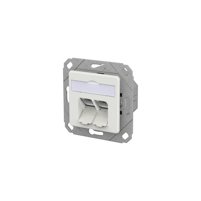 Metz Connect - Kommunikationsanschlussdose Kupfer RJ45 Anschlussdose IDC 130D381127-I verkehrsweiß − 10 Stück