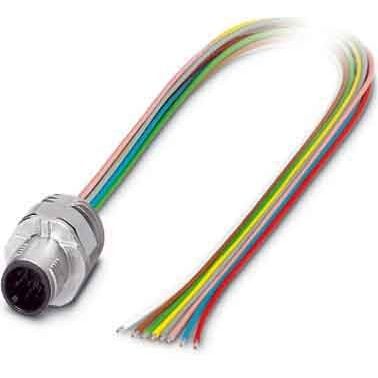 Phoenix Contact - Rundsteckverbinder, feldkonfektionierbar (Industriesteckverbinder) Einbausteckverbinder SACC-EC-MS- #1523502 Sensor-/Aktor-Wandd.  − 1 Stück