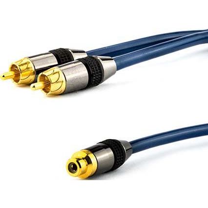 E+P Elektrik - Konfektioniertes A/V-Kabel Cinch-Adapterkabel B 19 G 0,2m,vergold.Kont