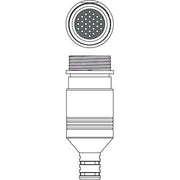 Leuze - Rundsteckverbinder, feldkonfektionierbar (Industriesteckverbinder) Leitungsdose D U-M30-30A-M