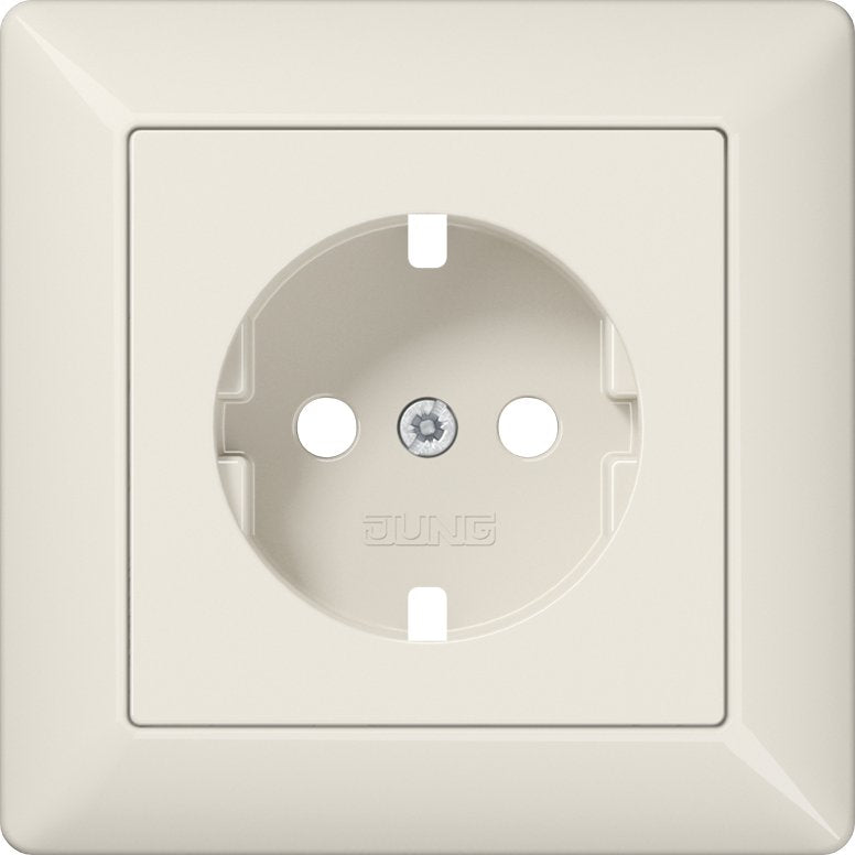 Jung - Abdeckung/Bedienelement für Installationsschalterprogramme Zentralplatte AS 1520 PL f. SCHUKO-Steckdose