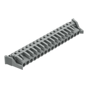 WAGO - Leiterplattensteckverbinder THT-Federleiste abgewink. 232-247/039-000 Rastermaß 5mm,grau − 10 Stück
