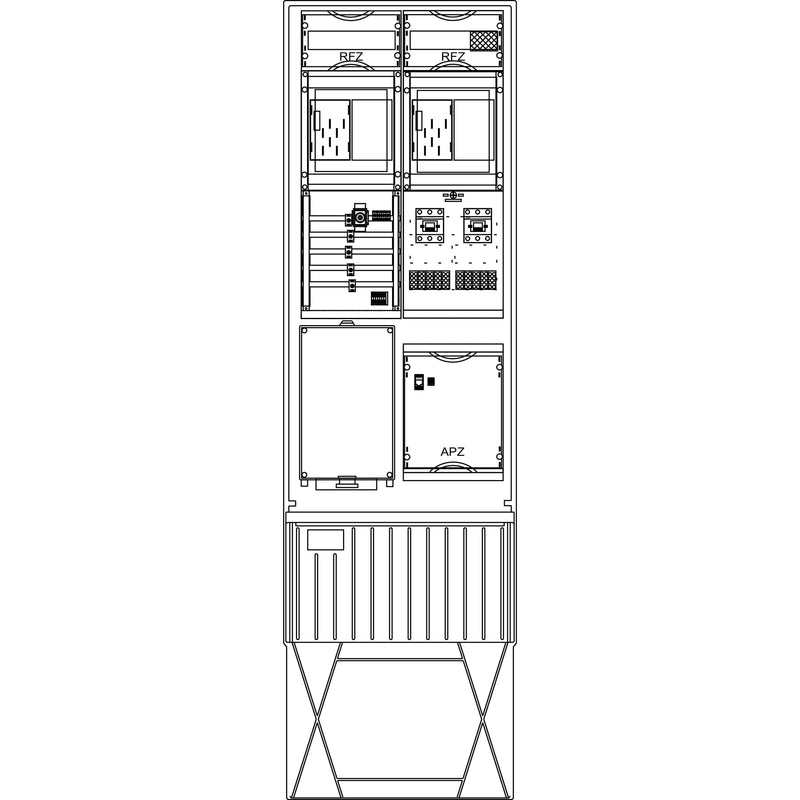 Elsta Mosdorfer - Zähler-Komplettschrank Zähleranschlusssäule 10051779 A340 W5 2Z