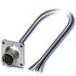 Phoenix Contact - Rundsteckverbinder, feldkonfektionierbar (Industriesteckverbinder) Einbausteckverbinder SACC-SQ-M12F#1441558 − 1 Stück