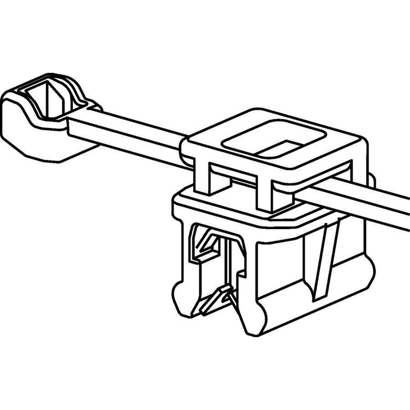 HellermannTyton - Kabelbinder Befestigungsbinder 2tlg. 156-01542(500) − 500 Stück