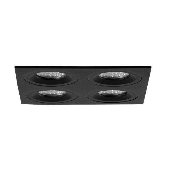 Brumberg Leuchten - Downlight/Strahler/Flutlicht Einbaumodul quadratisch 45030180 4-fach