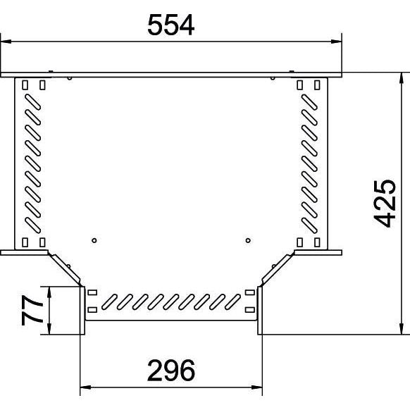 OBO Bettermann - T-Stück für Kabelrinne T-Stück für Kabelrinne RT 630 A2 60x300