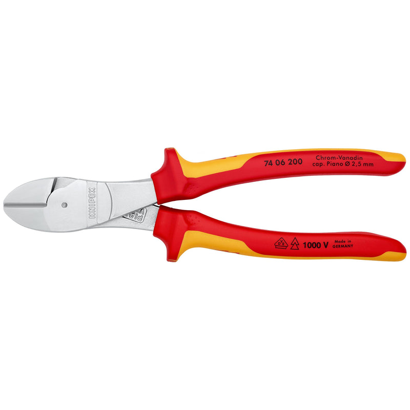 Knipex - Seitenschneider Kraft-Seitenschneider 74 06 200 isoliert, 200mm