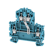 Weidmüller - Durchgangs-Reihenklemme Klemme WDK 4N V BL Schraubanschl.,4mm² − 50 Stück