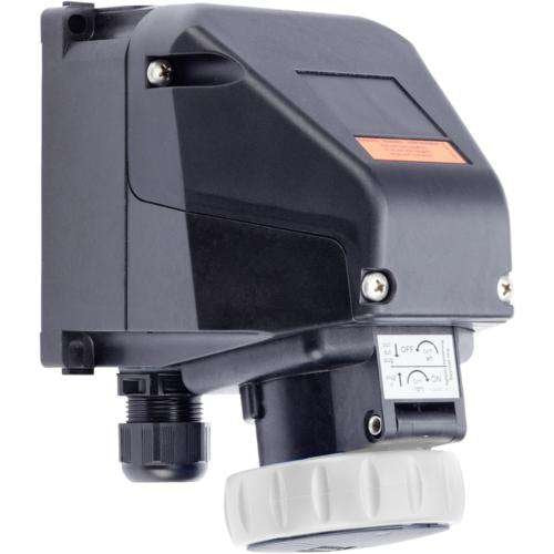 Stahl - Explosionsgeschützte CEE-Steckdose (IEC 60309) Kleinsteckdose 8572/13-305 16 A hellgrau 5h