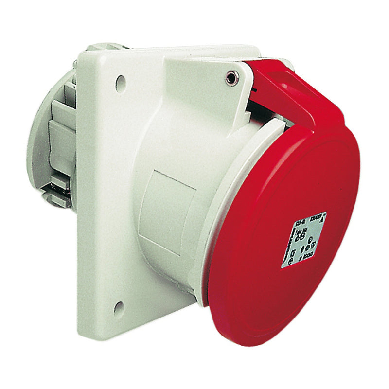 Walther Werke - CEE-Anbausteckdose (IEC 60309) Anbaudose schräg 63A 562 5P 400V 6h IP44