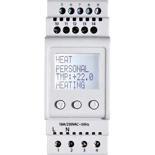Etherma - Temperaturregler Reiheneinbau Universalthermostat ITR-80 digital