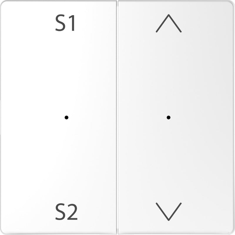 Merten - Abdeckung/Bedienelement für Installationsschalterprogramme Wippe f. Tastermodul 2f. MEG5227-6035 Szene1/2 Auf/Ab lows