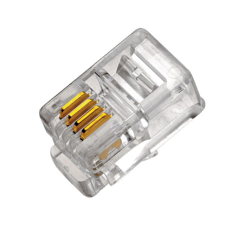 Cimco Werkzeuge - Modularer Steckverbinder Modular Stecker RJ10 183000 4P/4CFlex. − 100 Stück