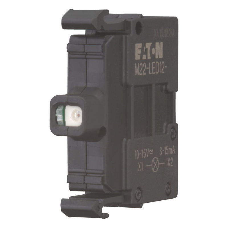 Eaton - Lampenfassungsblock für Befehls- und Meldegeräte Leuchtelement Frontbefest. M22-LED12-W 12V Schraubanschluss