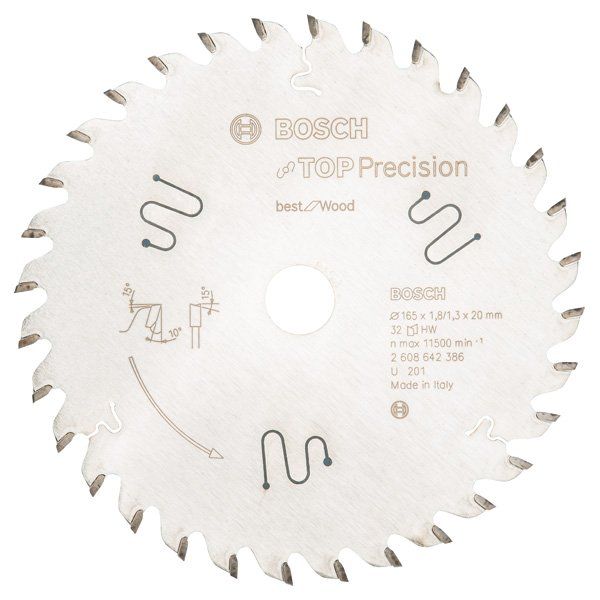 Bosch - Kreissägeblatt Top 2608642386 Precision Best for