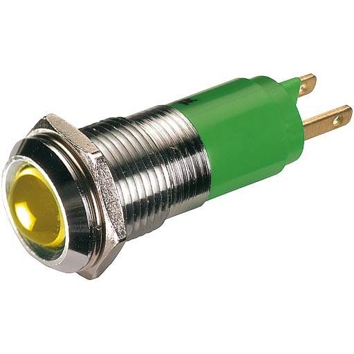 Murrelektronik - Baustein für Schutzbeschaltung LED-Anzeigebaustein 71430 gelb 24VDC-20mA M10 − 10 Stück