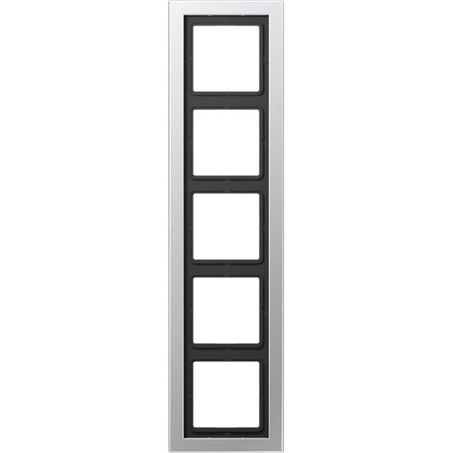 Jung - Abdeckrahmen Rahmen 5-fach alu lack ALD 2985-L waage/senkrecht