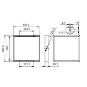 Philips Lighting - Mechanisches Zubehör/Ersatzteile für Leuchten Anbaurahmen M600 RC159Z SMB #75214699
