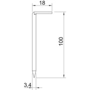 OBO Bettermann - Hakennagel 1101 3.4x100 − 250 Stück