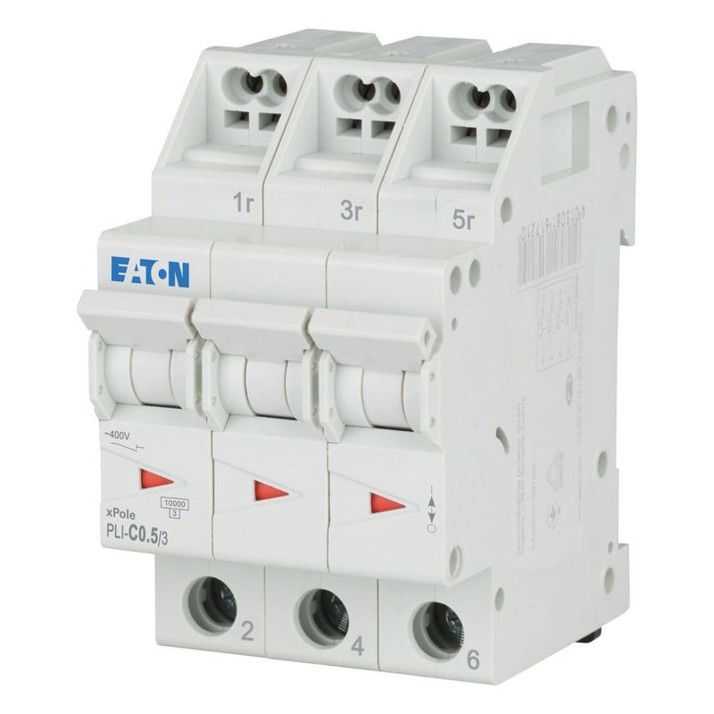 Eaton - Leitungsschutzschalter PLI-C0,5/3 0,5 A, 3p,Steckkl. C